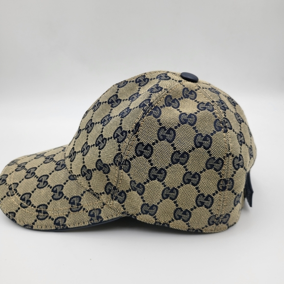 Gucci GG Canvas Leather Supreme Cap.. - Picture 5 of 12